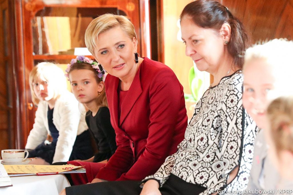 Spotkanie uczniów SPK z Pierwszą Damą RP