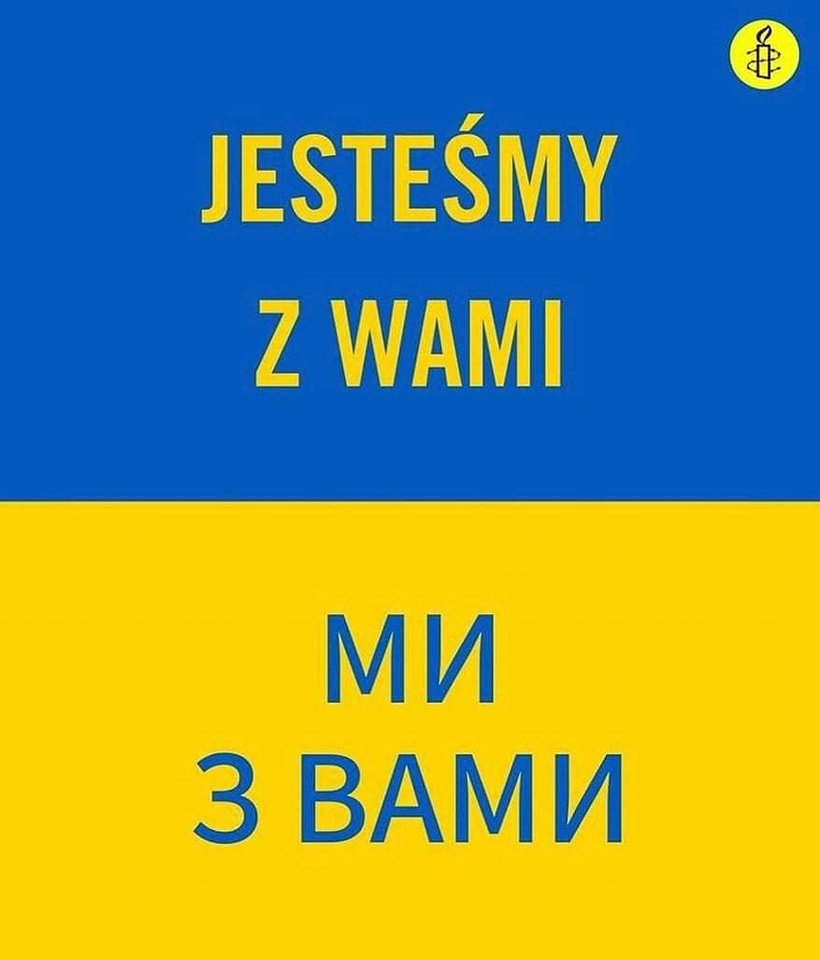 Wyrazy wsparcia dla Ukrainy