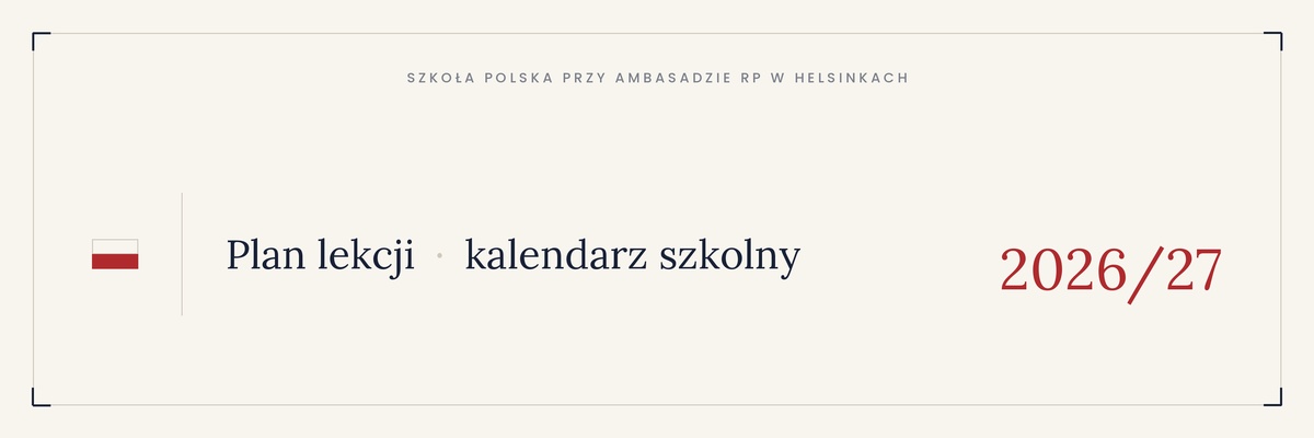 Plan lekcji 2026/2027